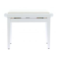 Quiklok PB/100WHL - Banquette deluxe en bois - Blanc Brillant - Assise Simili. - Vue 1